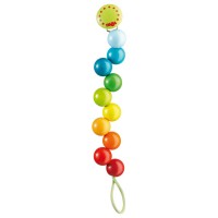 HABA - Pacifier Chain Rainbow Pearls